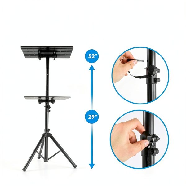 Sound Around Projector Stand Black Metal-3