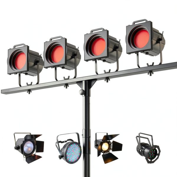 Qoope DJ Lighting Stand Heavy Duty Carbon Steel-3