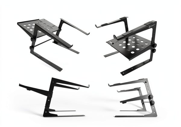 LTS-03B Two-Tier DJ Stand Portable Black-2