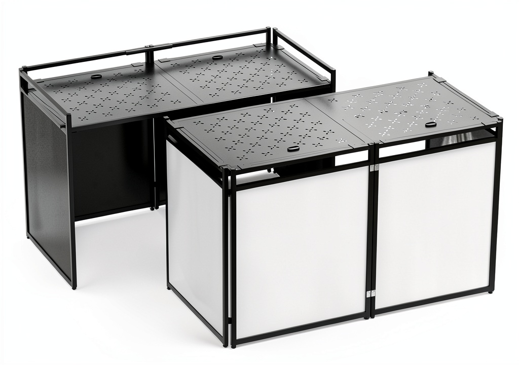 'RDCMKL DJ table stand in use'
