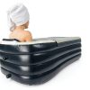 Alaskey PVC Freestanding Bathtub Modern Design-1