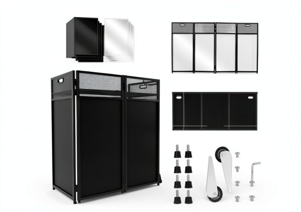 Portable DJ Table DJPro Metal Foldable Stand-1