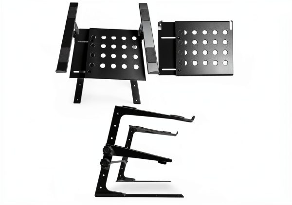 LTS-03B Two-Tier DJ Stand Portable Black-3