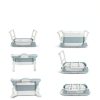 Portable Bathtub Juannia Blue Foldable Soaking Tub-6