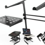 LTS-03B Two-Tier DJ Stand Portable Black-0