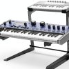 Rockville Dual Shelf DJ Controller Stand-6