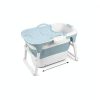 Portable Bathtub Juannia Blue Foldable Soaking Tub-8