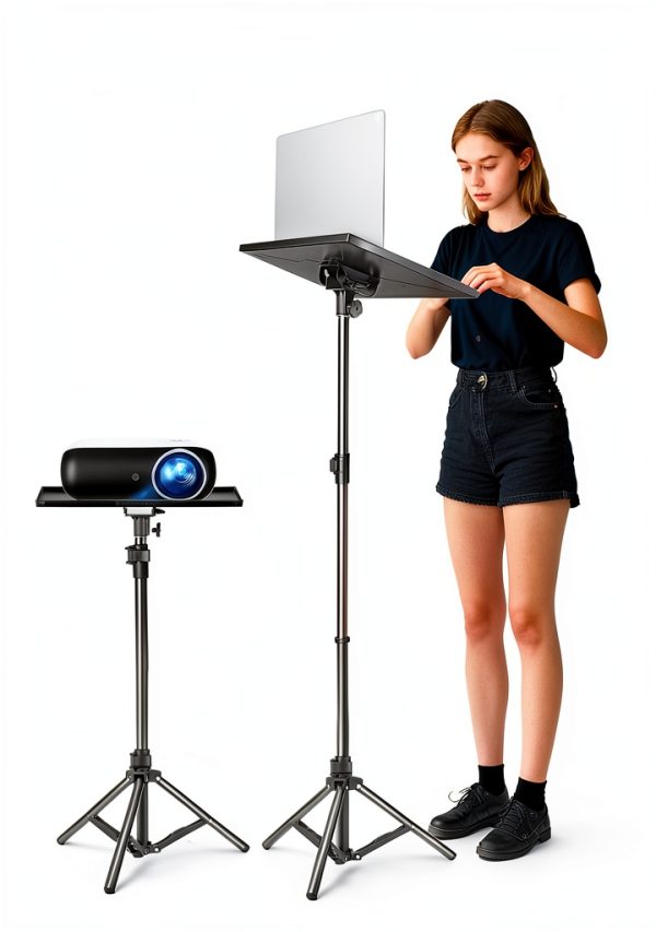 Lusweimi Projector Tripod Stand DJ Racks Sturdy Aluminum-2