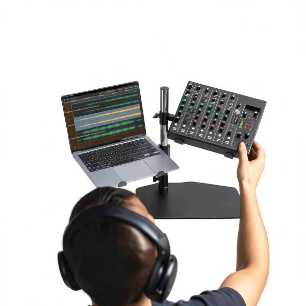 DJ Stand PLPTS45 Black Alloy Steel Adjustable-3