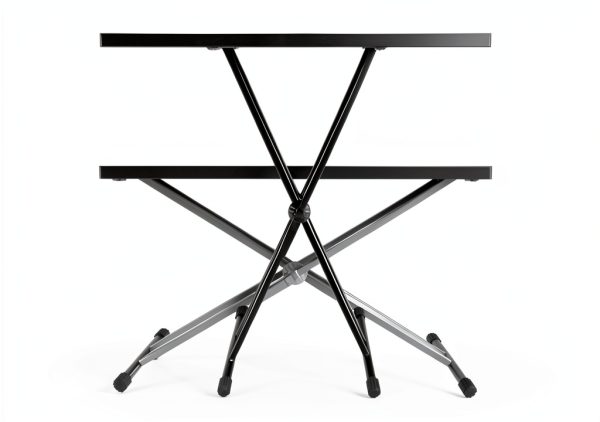 DJ Table Stand Black Rubber Steel-1