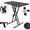 DJ Table Stand Black Rubber Steel-5