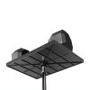 MAGICLULU DJ Racks Black Rectangular Chrome-2