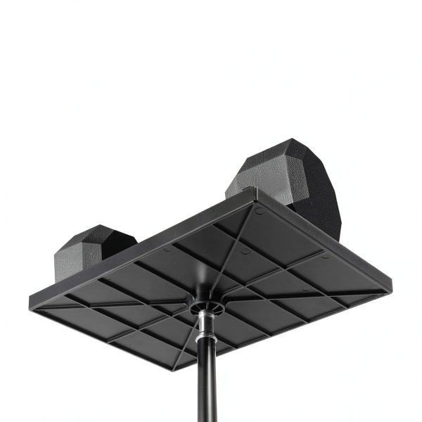MAGICLULU DJ Racks Black Rectangular Chrome-2