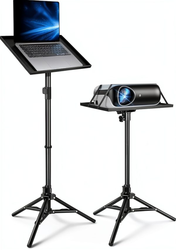Lusweimi Projector Tripod Stand DJ Racks Sturdy Aluminum-0