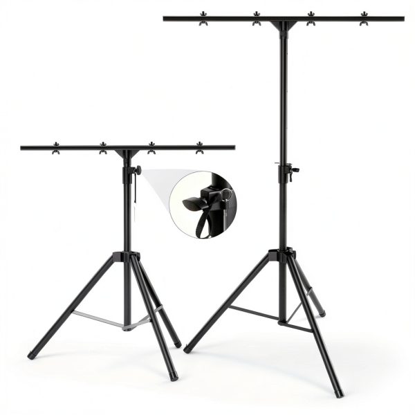 Qoope DJ Lighting Stand Heavy Duty Carbon Steel-2