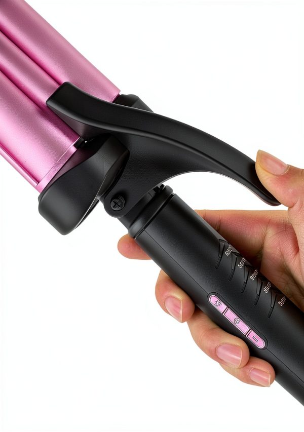 Ceramic Curling Iron wavytalk 1‑inch Triple Barrel-4