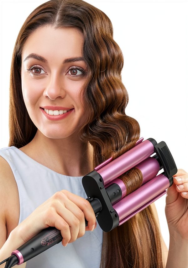 Ceramic Curling Iron wavytalk 1‑inch Triple Barrel-6