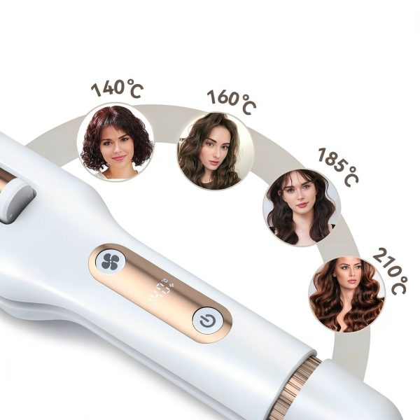 LESCOlton H1133 Titanium Ceramic Curling Iron 4 Temps 10.6" Barrel-2