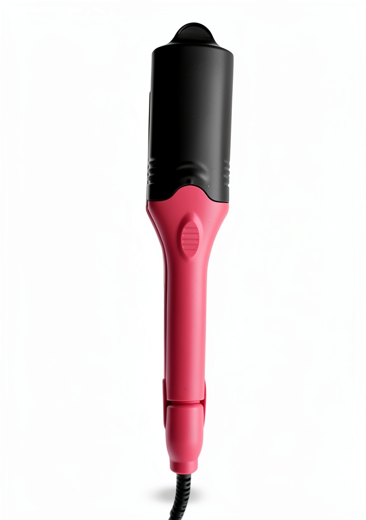 Wangmeili 4-in-1 hair crimper with interchangeable plates displayed on a vanity