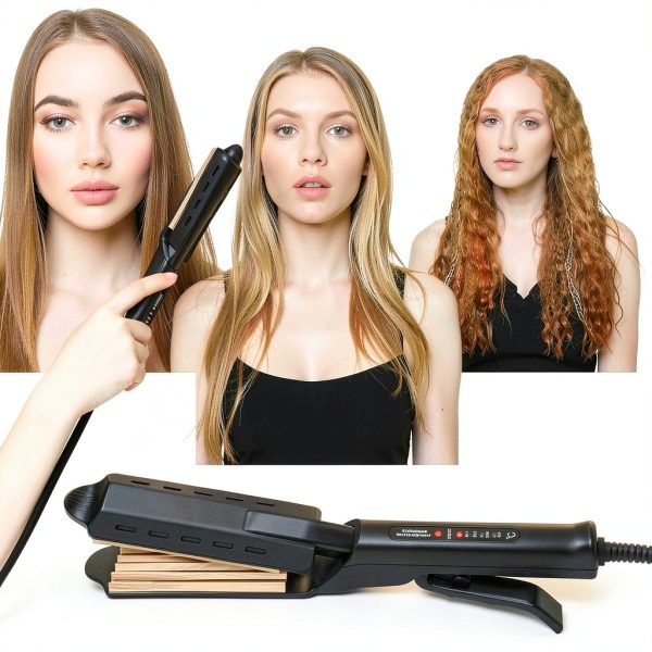 Hair Crimper GlamStyler Ceramic 2 inch Crimper with 4 Heat Settings-2