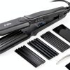 Hair Crimper PullaMessy 4-in-1 Ceramic Tourmaline Crimping Iron-0