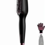 Takywep Hair Straightening Brush with Negative Ion Ceramic Tech-0