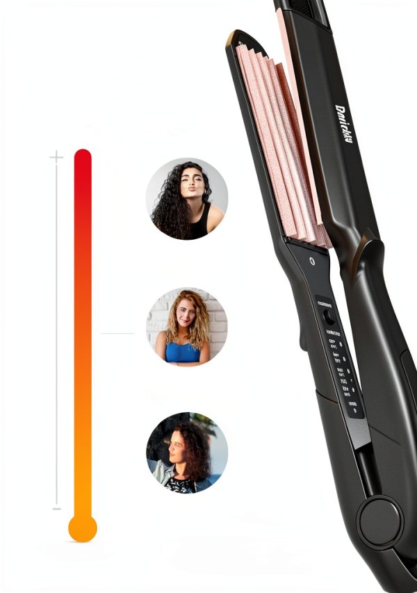 Dmriektu Hair Crimper 5-Temp Styling Iron with Fast Heat 410°F-3