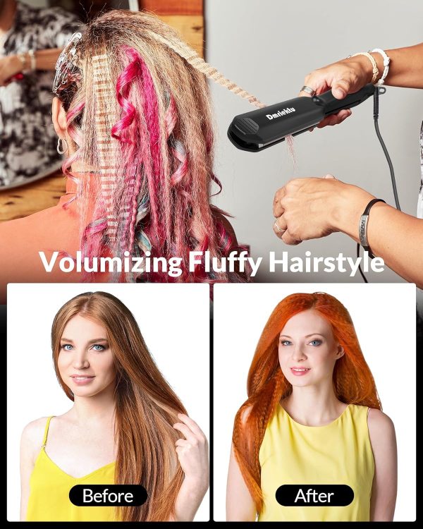 Dmriektu Hair Crimper 5-Temp Styling Iron with Fast Heat 410°F-1