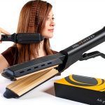 Hair Crimper GlamStyler Ceramic 2 inch Crimper with 4 Heat Settings-0