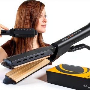 Hair Crimper GlamStyler Ceramic 2 inch Crimper with 4 Heat Settings-0