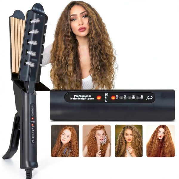 Hair Crimper GlamStyler Ceramic 2 inch Crimper with 4 Heat Settings-6
