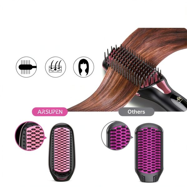 Takywep Hair Straightening Brush with Negative Ion Ceramic Tech-2