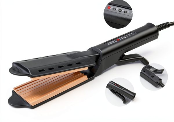 Hair Crimper GlamStyler Ceramic 2 inch Crimper with 4 Heat Settings-1
