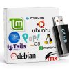 Linux 23 in 1 Multiboot Pack USB 64GB Rampart Sales – Live Ubuntu Mint-0