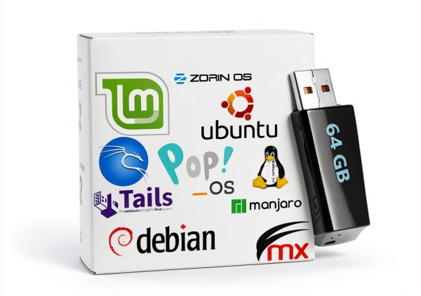 Linux 23 in 1 Multiboot Pack USB 64GB Rampart Sales – Live Ubuntu Mint-0