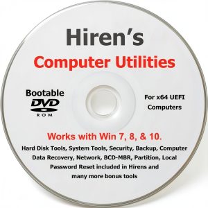 Hirens Boot DVD x64 UEFI - PC Maintenance Utility with Disk Recovery-0